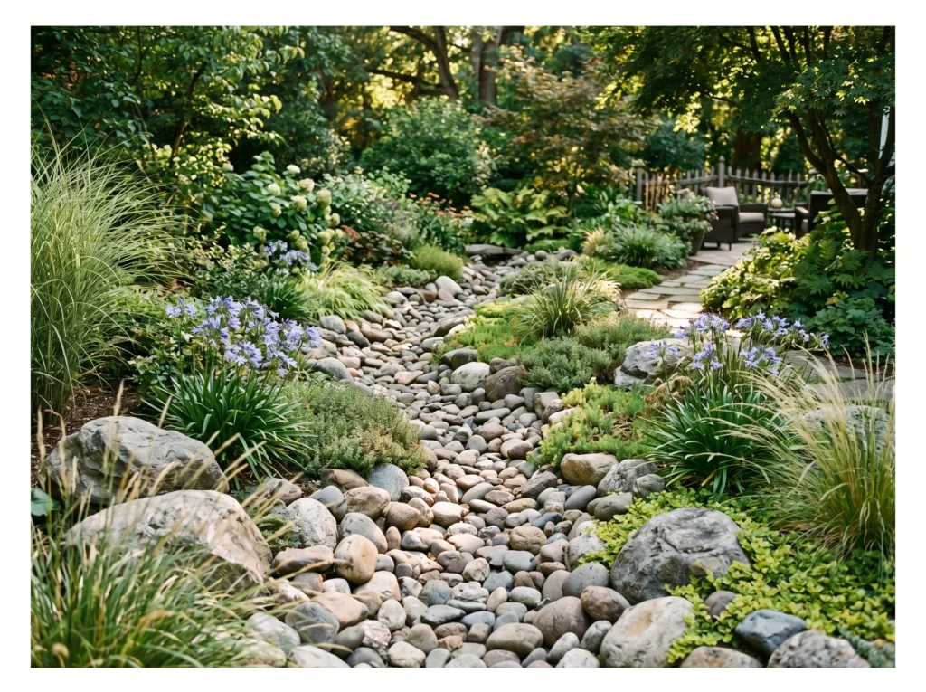 Dry Creek Bed Rock Garden