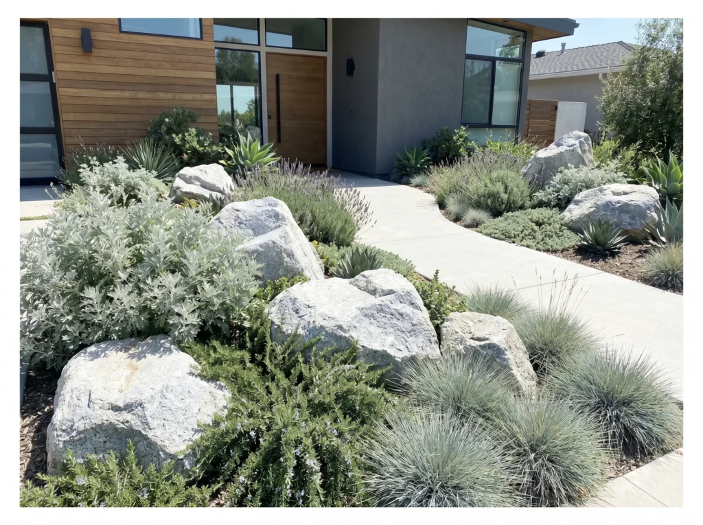 Front Yard Rock Garden