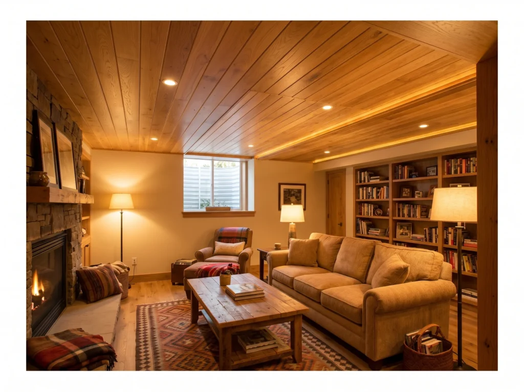 Wood Plank Ceiling