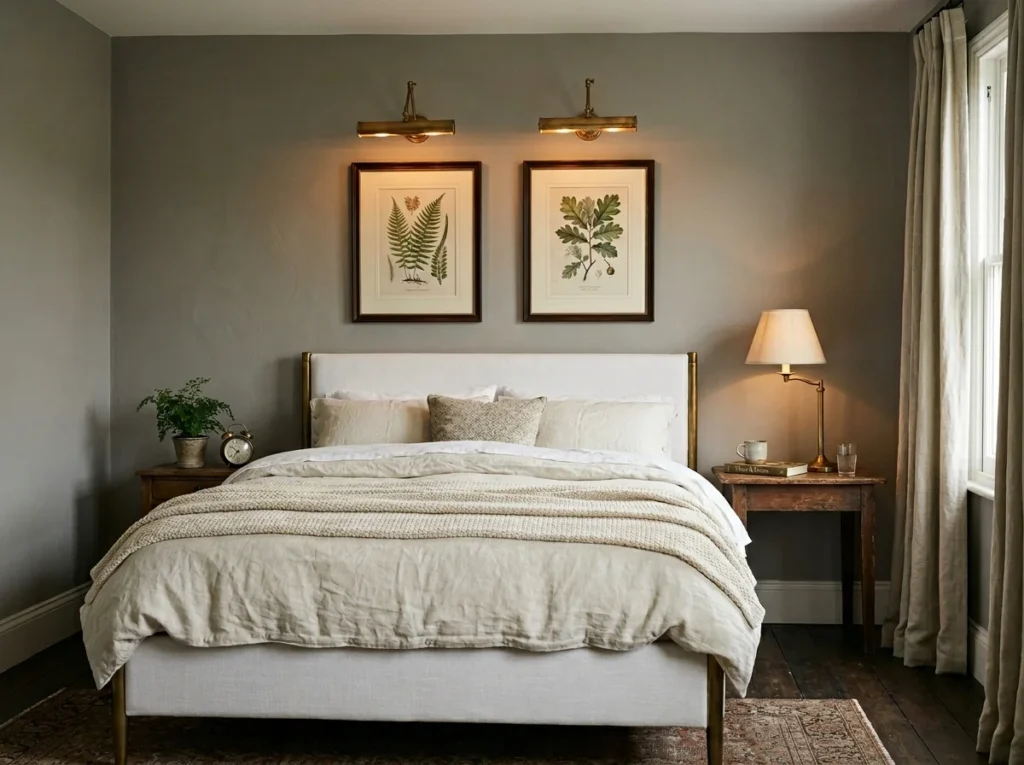 Gray with Vintage Brass Touches