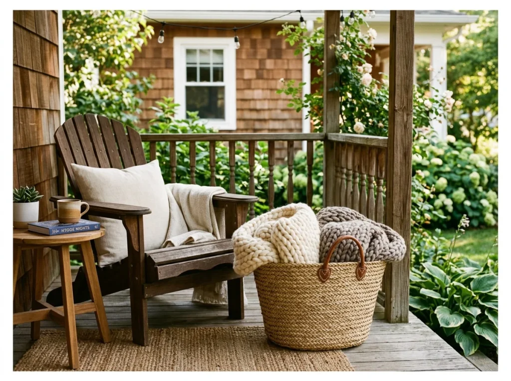 Cozy Throw Blankets in a Basket