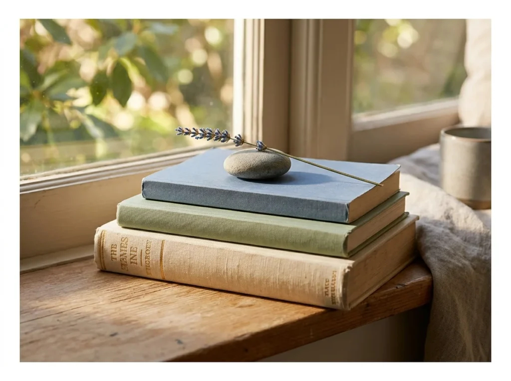 Stack of Books with a Small Object