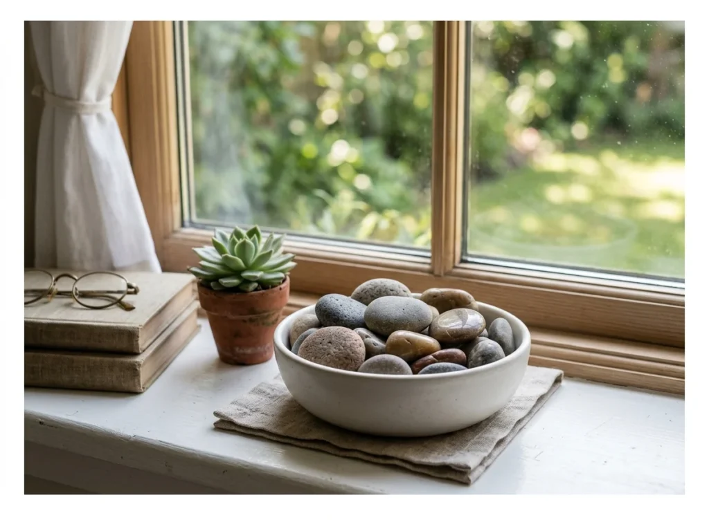 Small Bowl with Decorative Stones
