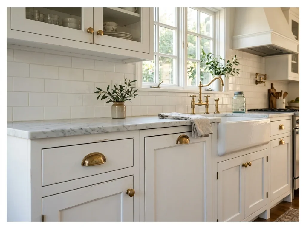 Brushed Brass or Unlacquered Brass Hardware