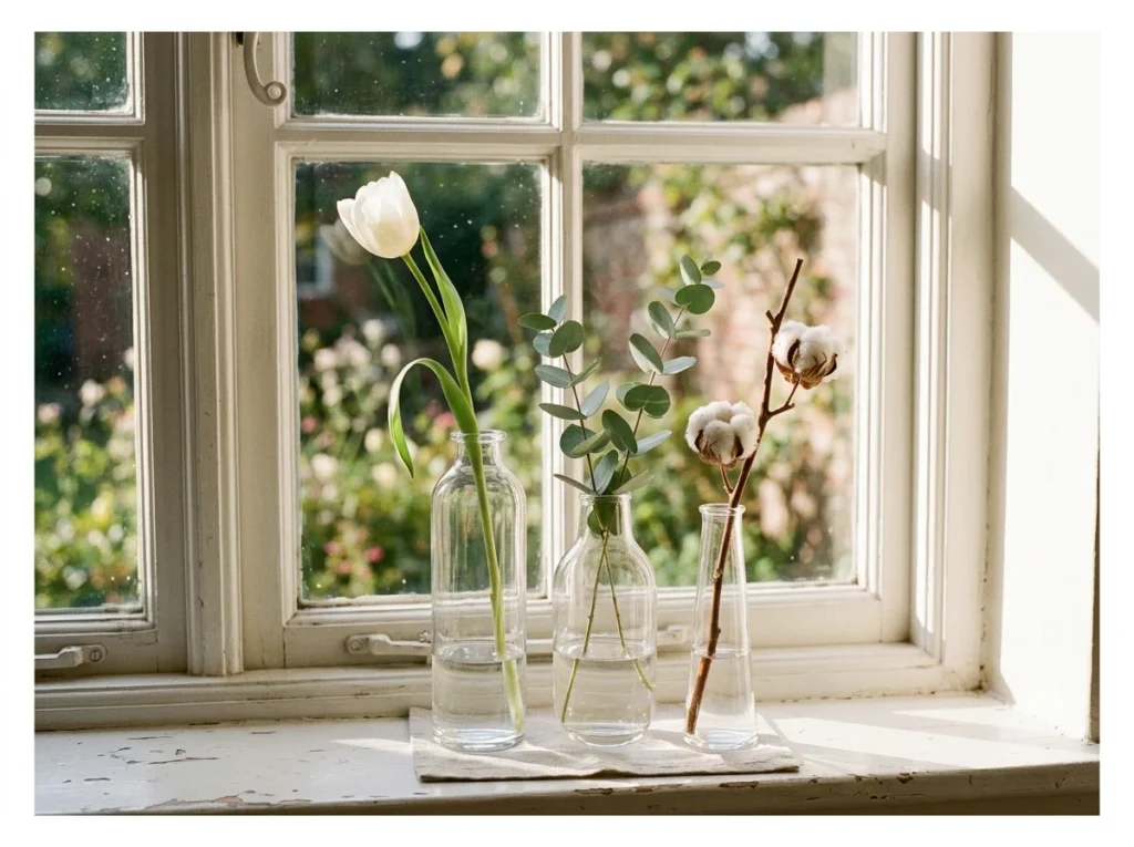 Bud Vases with Single Stems