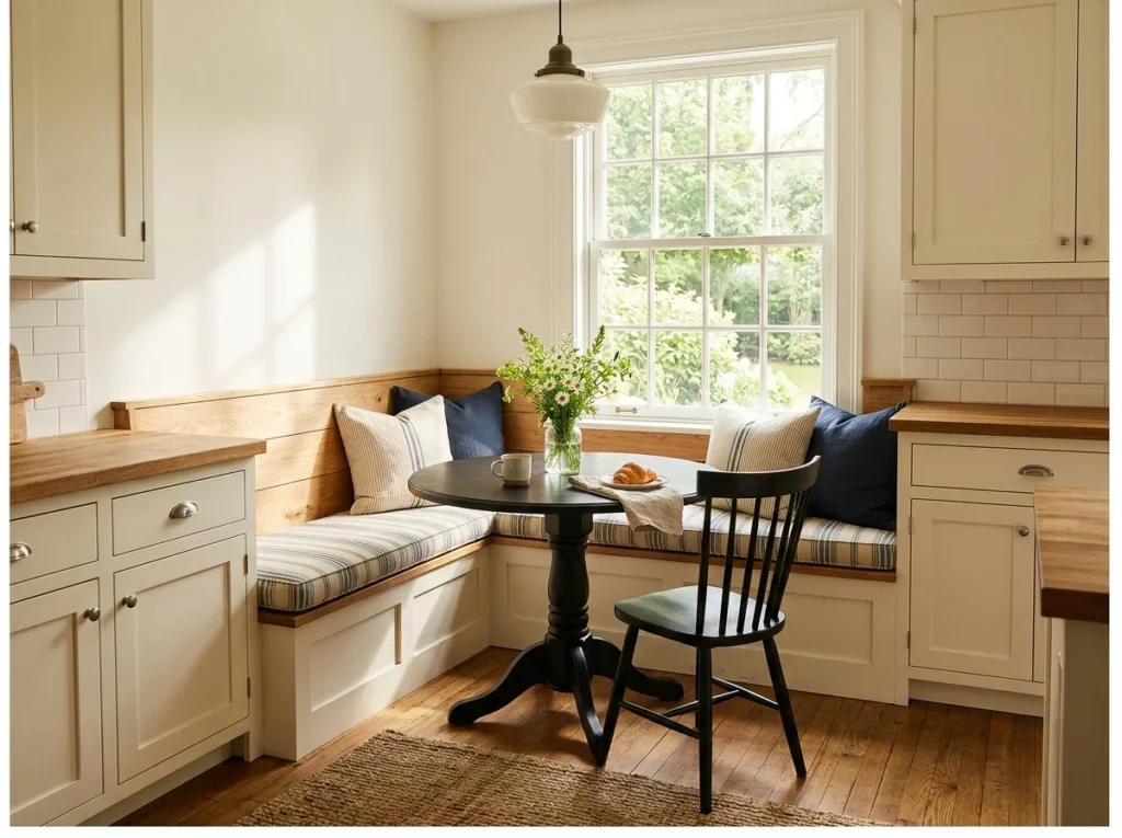 Built-In Banquette Breakfast Nook