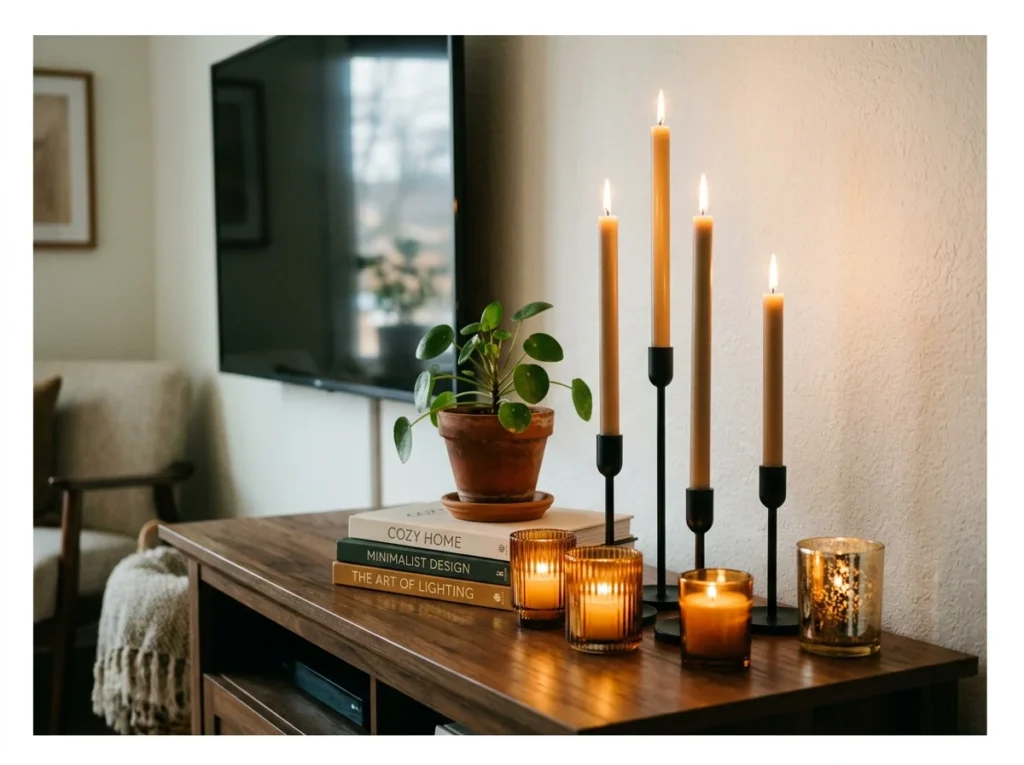 Candles and Candle Holders Grouping