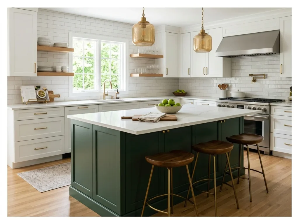Two-Tone Kitchen Island