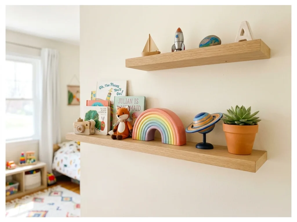 Kids Room Shelf Display