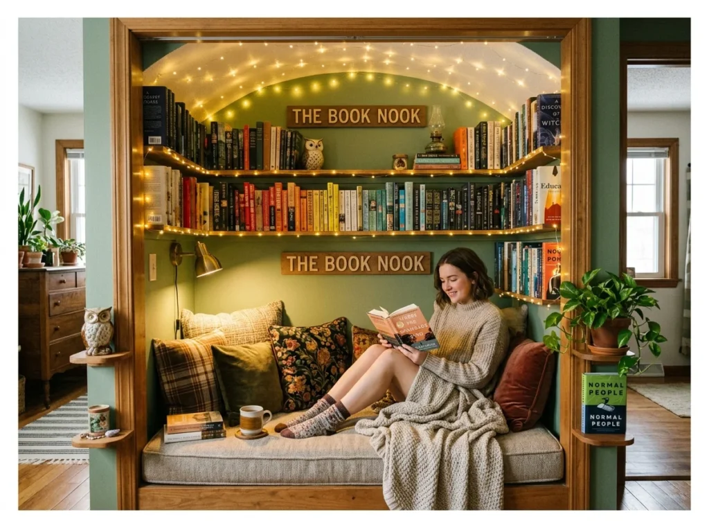 Closet Converted Reading Nook