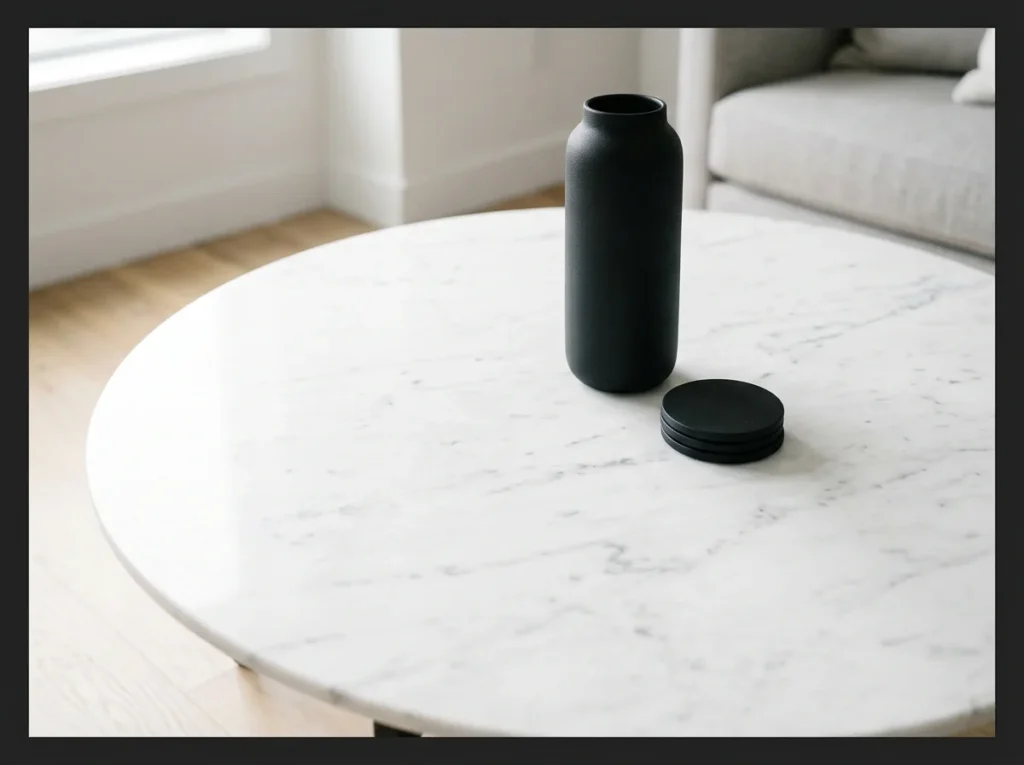 Modern Style with Black Objects and Negative Space