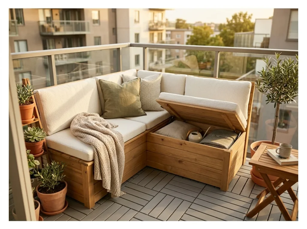 Corner Bench with Storage