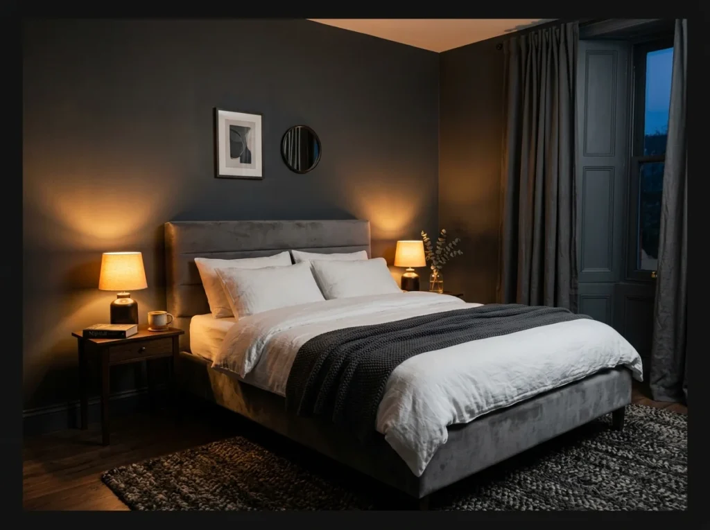 Dark Gray with Soft Lighting Glow