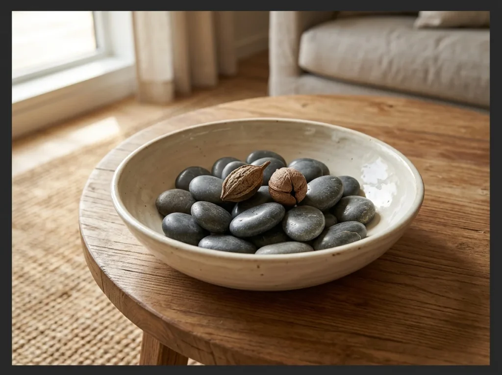 Ceramic Bowl with Natural Fillers