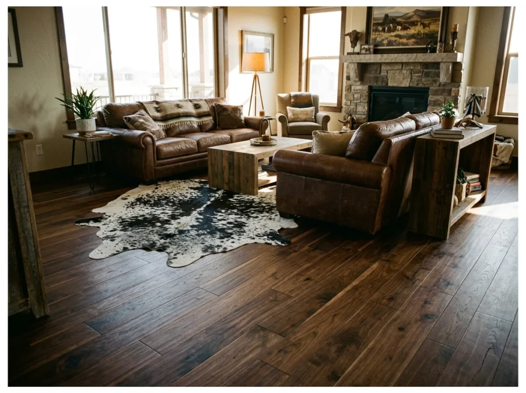 Dark Wood Flooring with Natural Grain