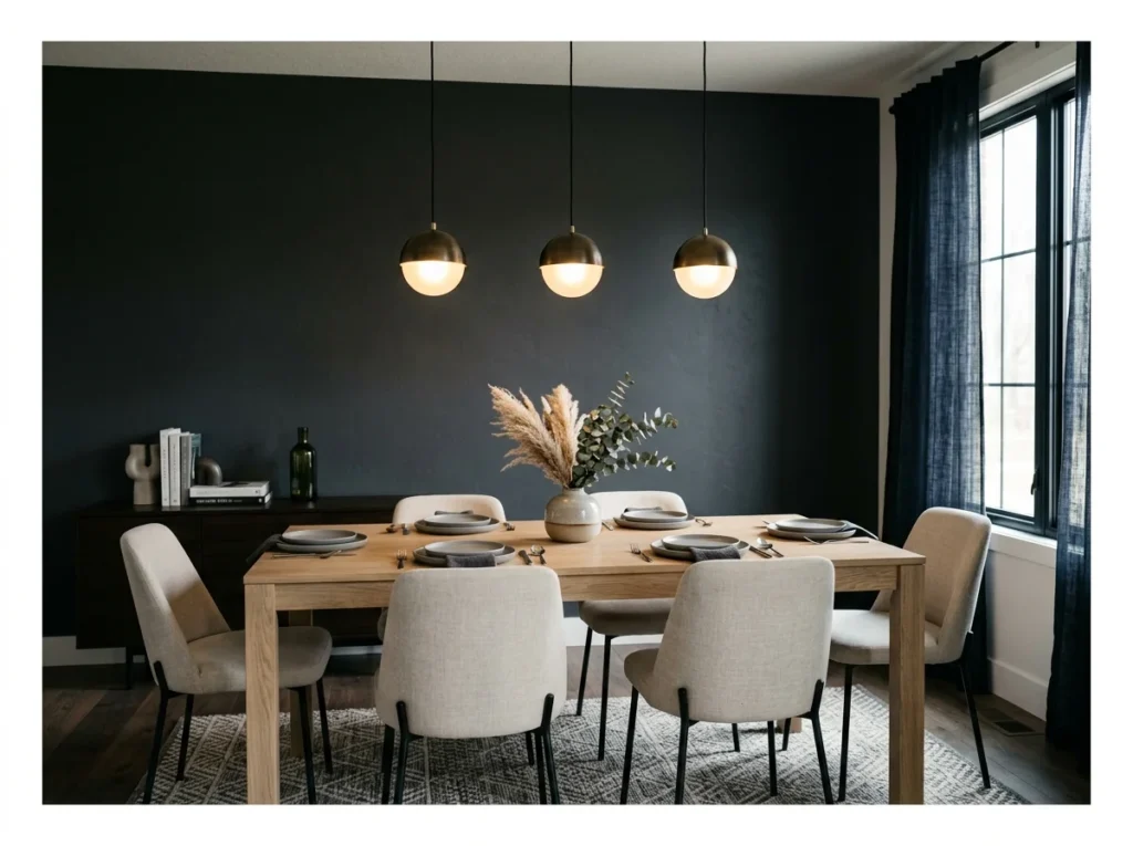 Dramatic Dark Accent Wall