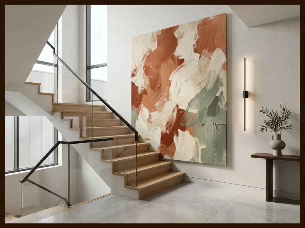 Large Abstract Canvas Statement Piece