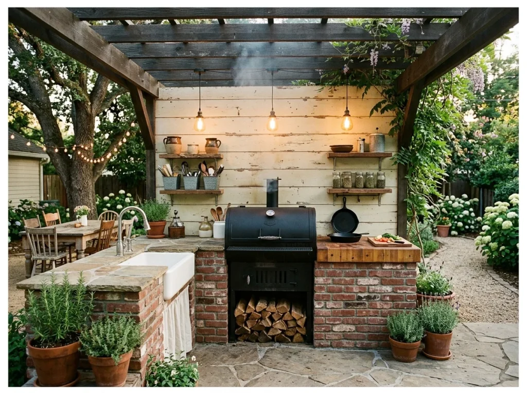 Farmhouse Outdoor Kitchen