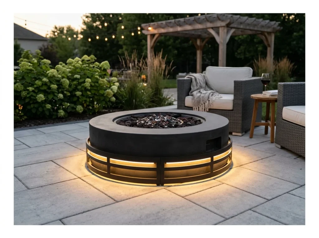 Lighted Fire Pit Cover or Ring