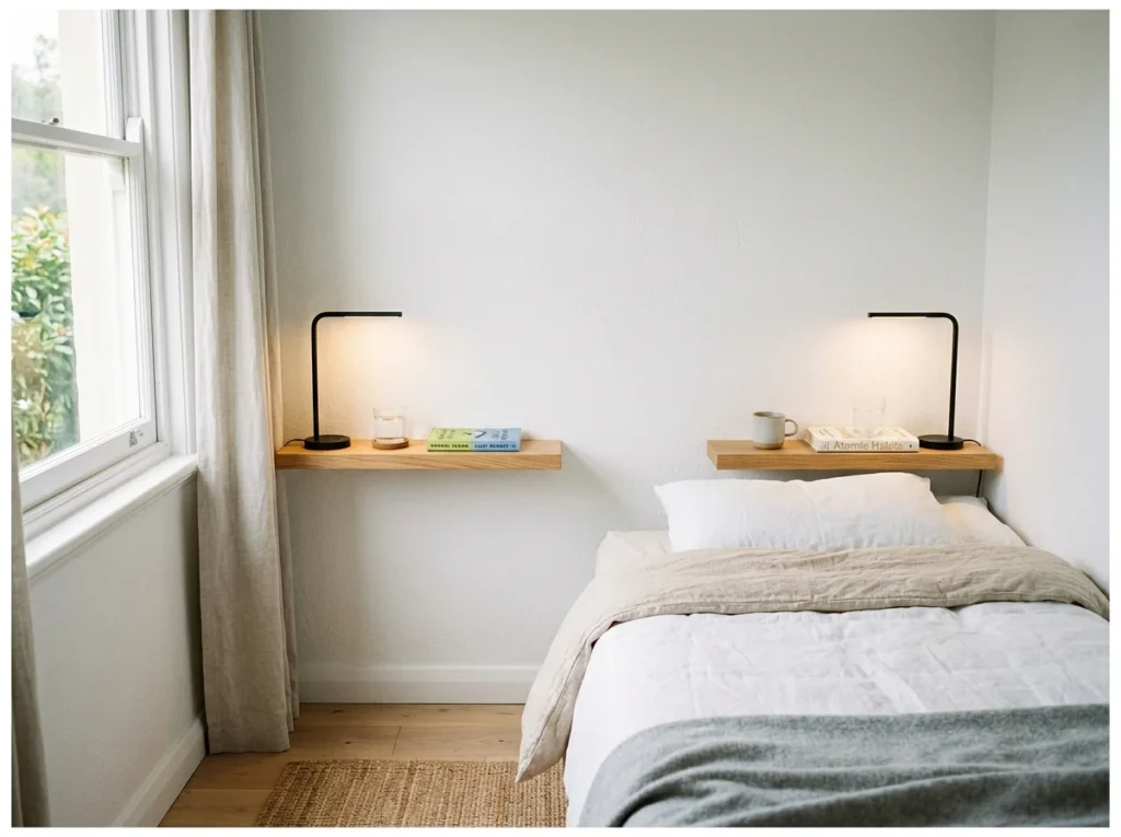 Floating Bedside Shelves