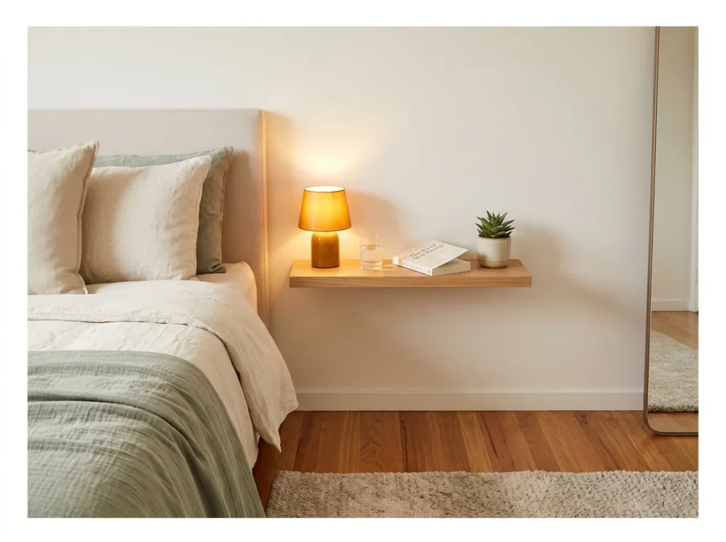Bedroom Floating Shelf Bedside