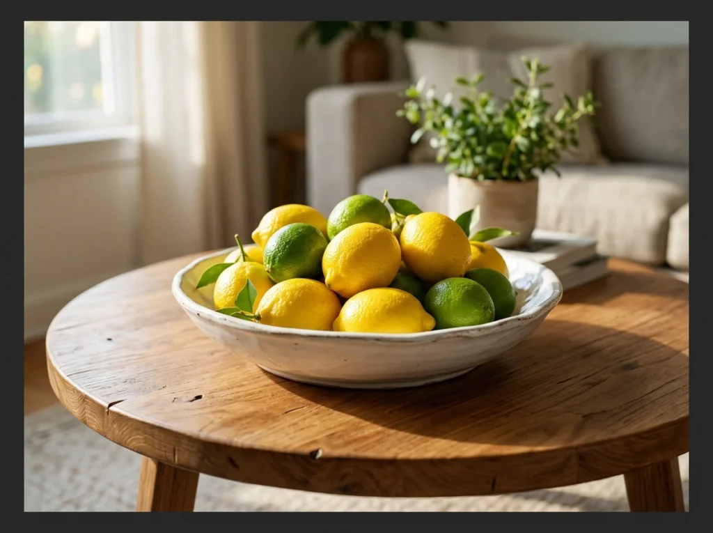 Seasonal Fruit Bowl as Centerpiece
