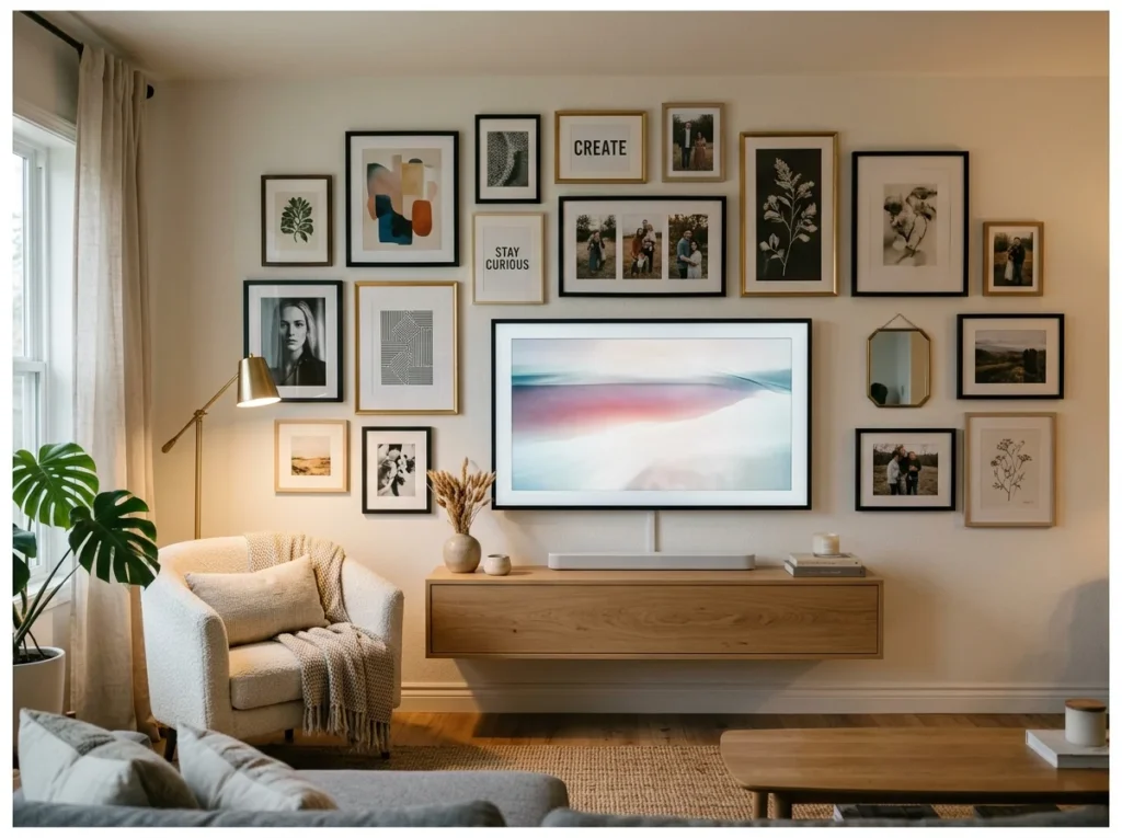 Gallery Wall Above the TV