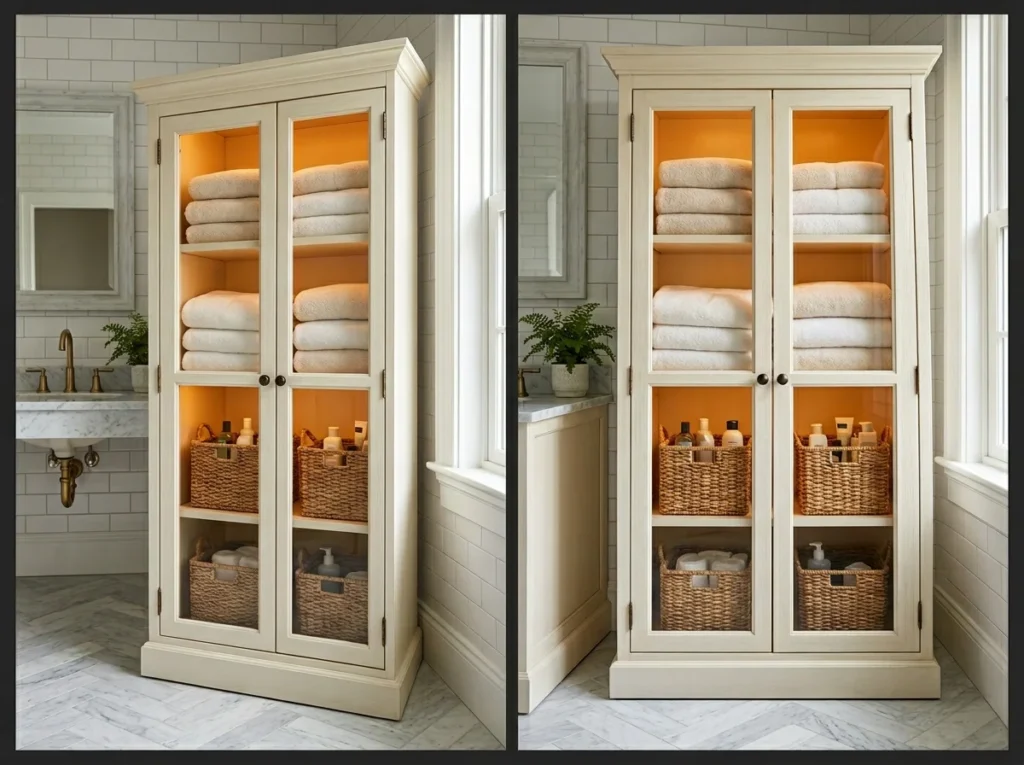 Glass Door Floor Cabinet
