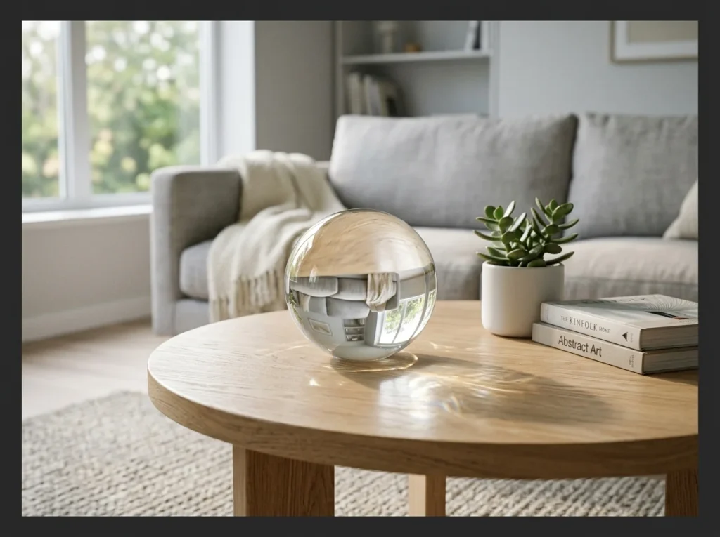 Crystal or Glass Orb as Focal Point
