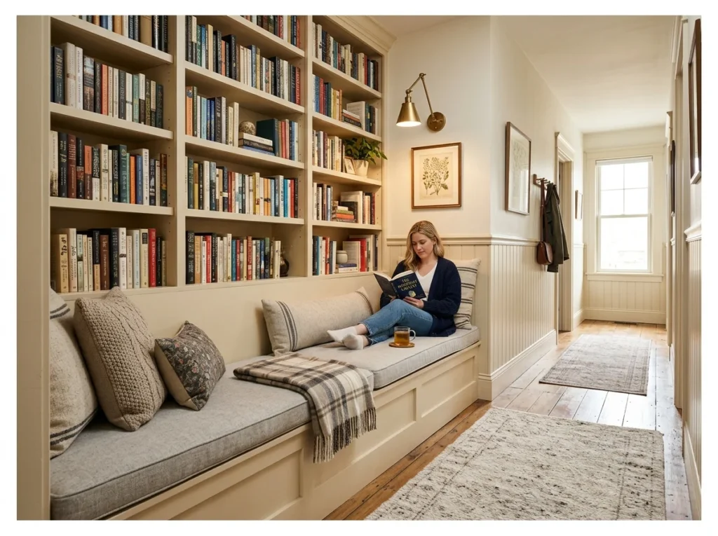 Built-In Bench in a Hallway