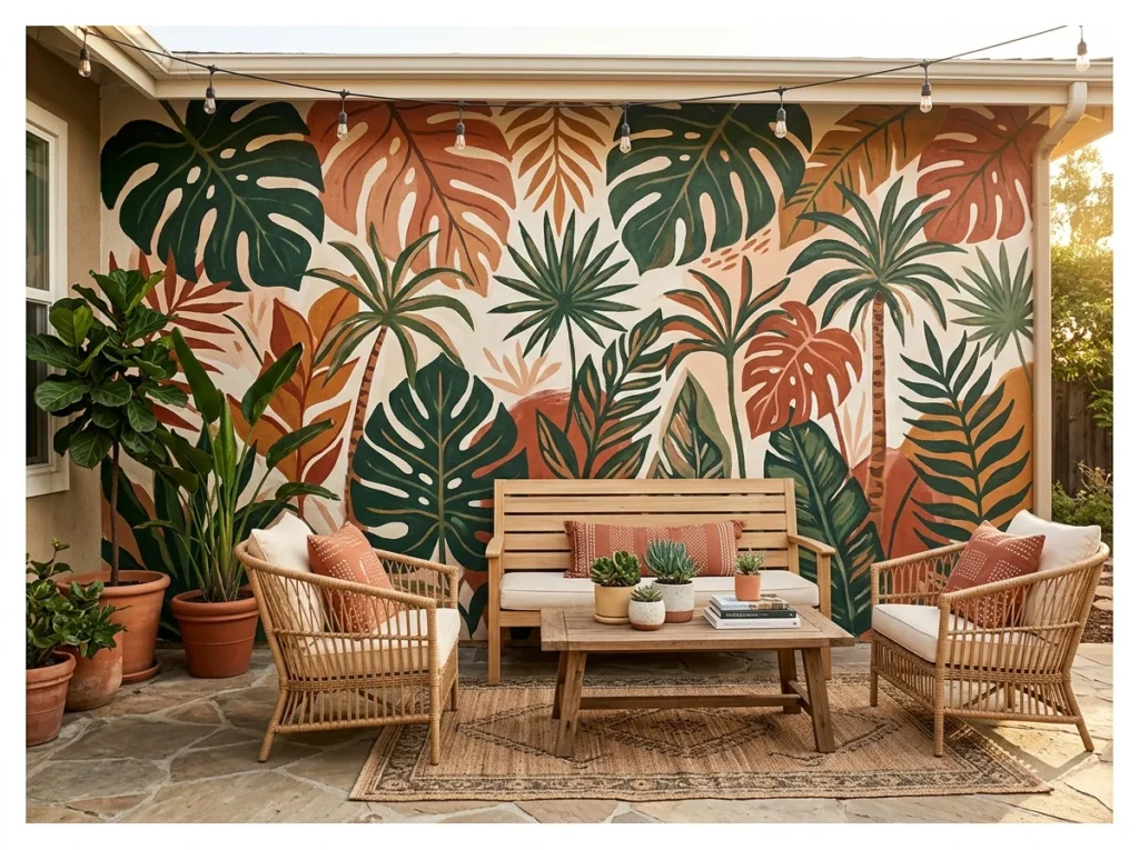 Painted Mural or Bold Color Feature Wall