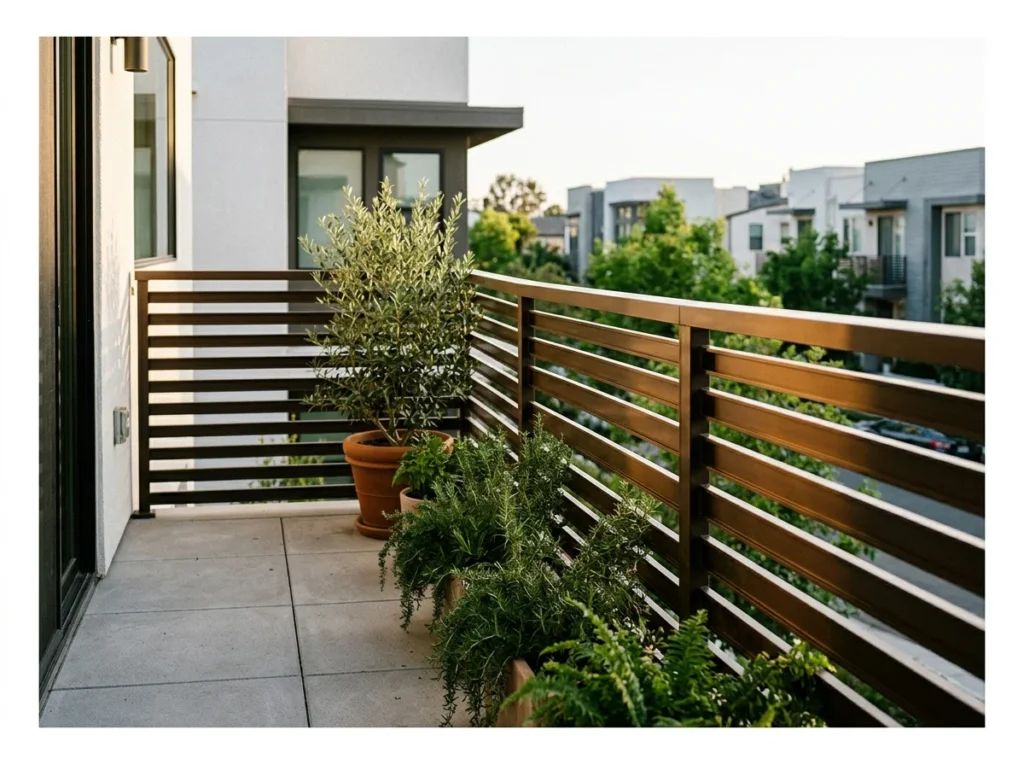 Horizontal Slat Aluminum Grill