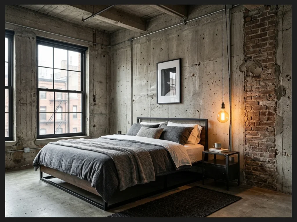 Industrial Gray with Exposed Concrete