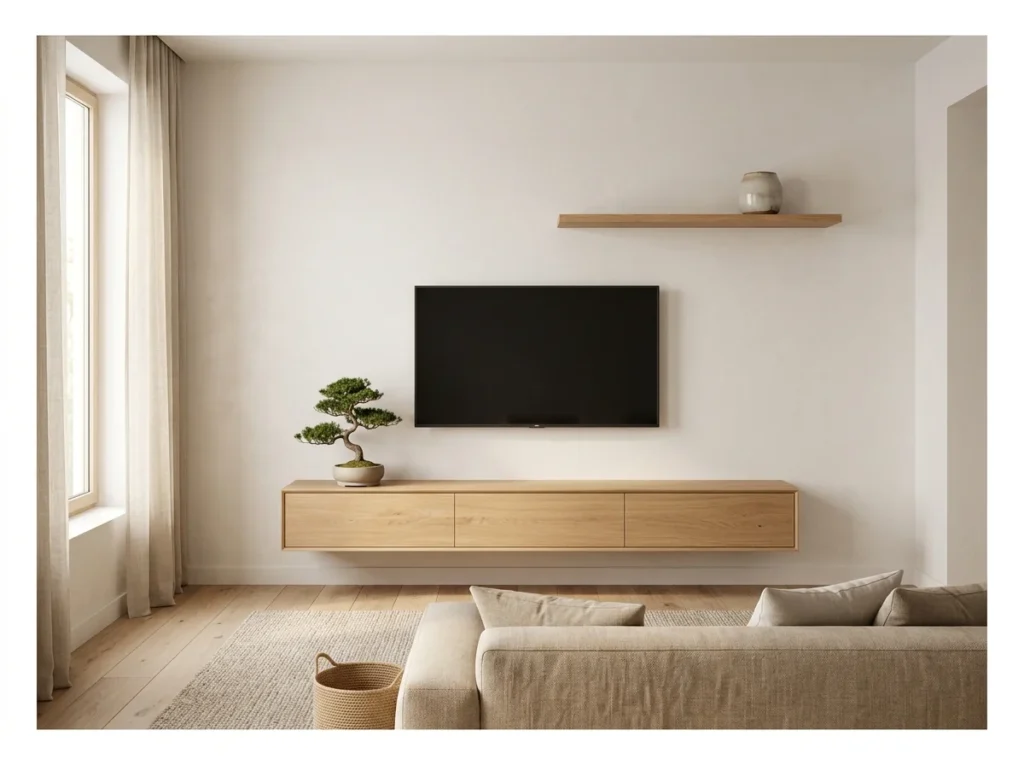 Japandi TV Wall