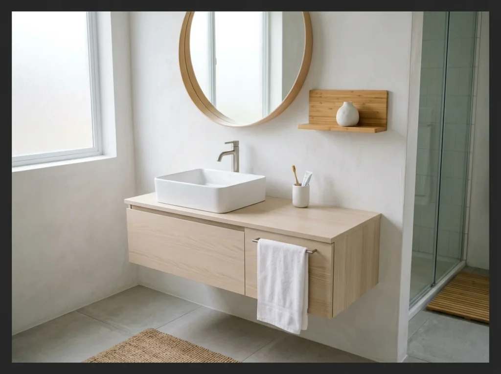 Japandi Style Neutral with Bamboo Accents