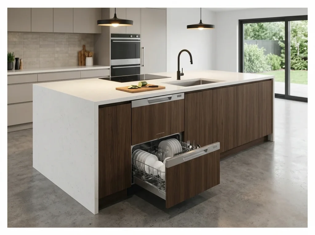 Island with Drawer Dishwasher