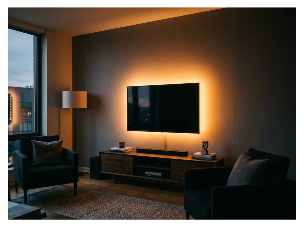 LED Bias Lighting Behind the TV