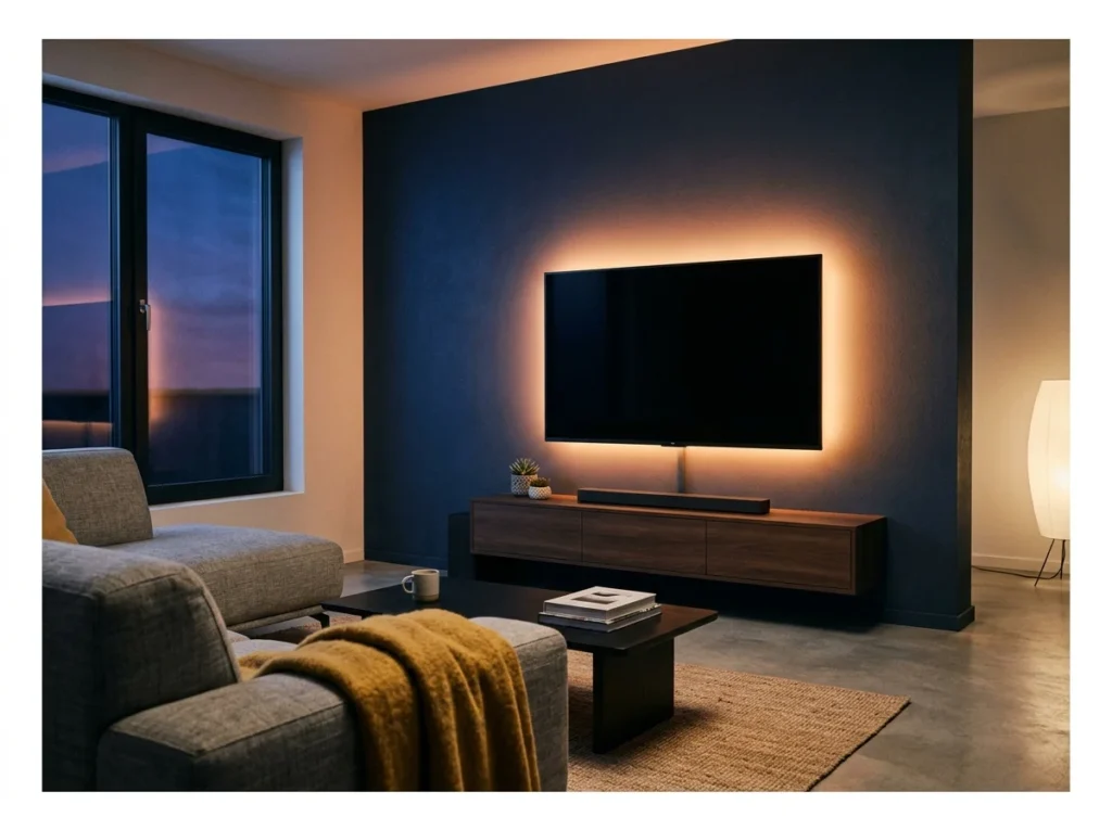 LED Bias Lighting Behind TV