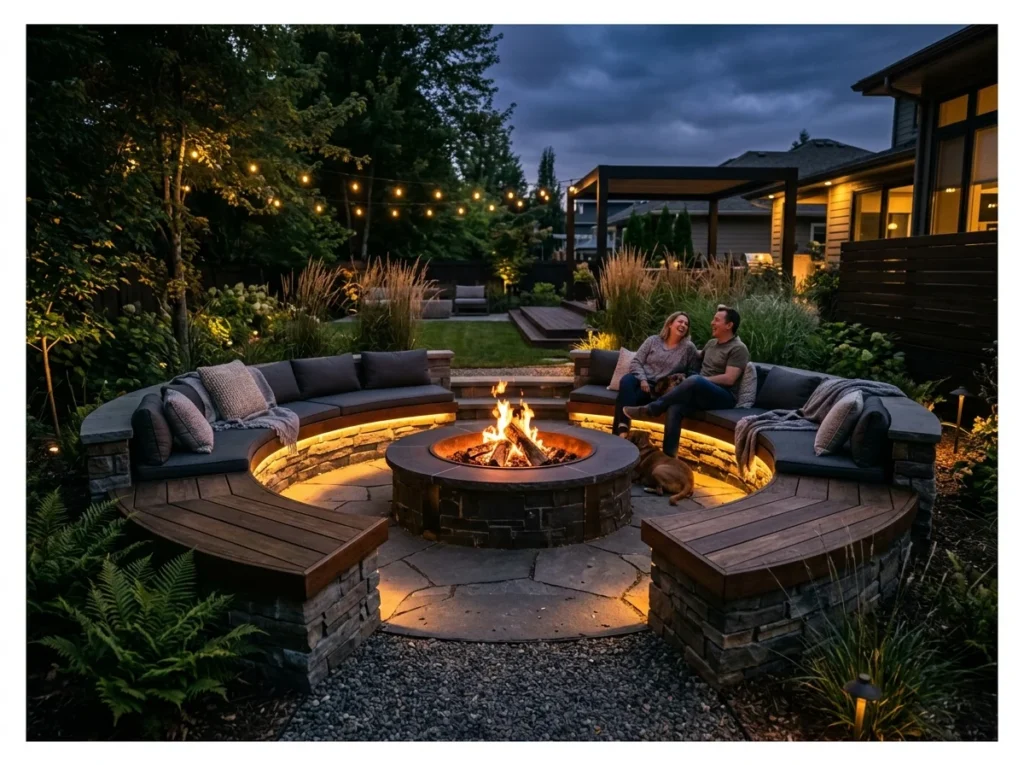 LED Strip Lighting Under Seating
