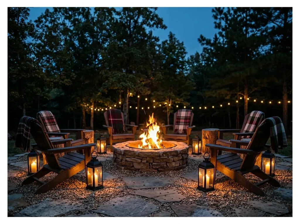 Lanterns Around the Seating Circle
