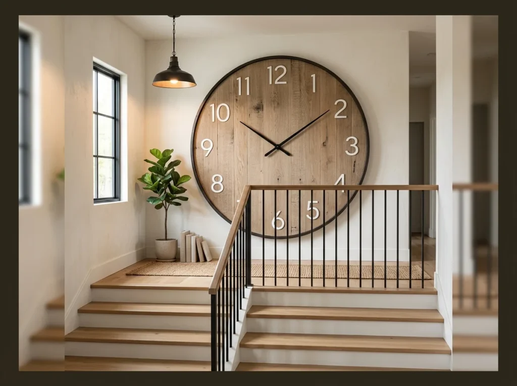 Oversized Round Wall Clock