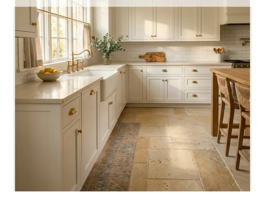 Stone or Ceramic Floor Tiles