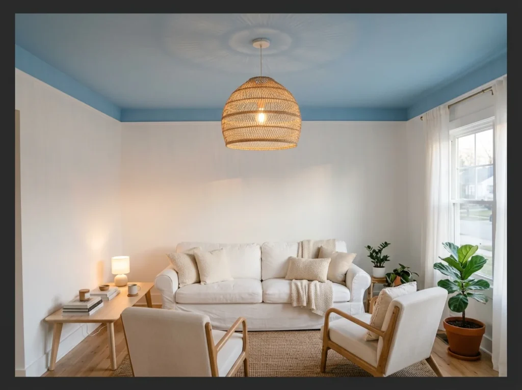 Light Blue Ceiling for Visual Drama