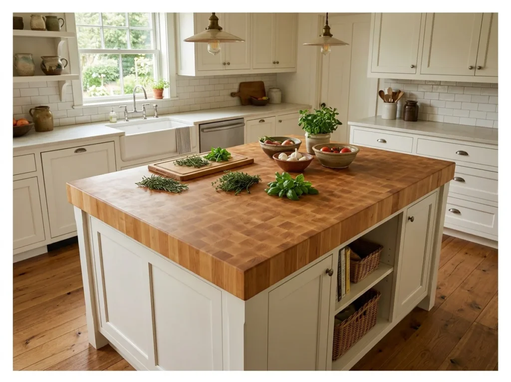 Butcher Block Island Top