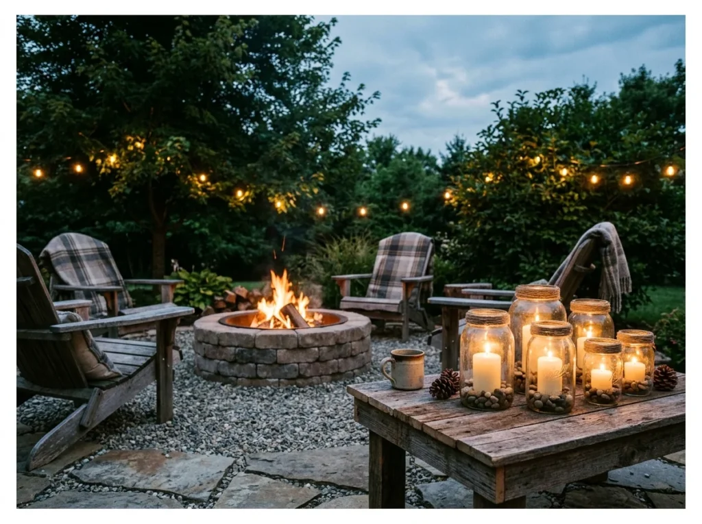 Mason Jar Candle Lights
