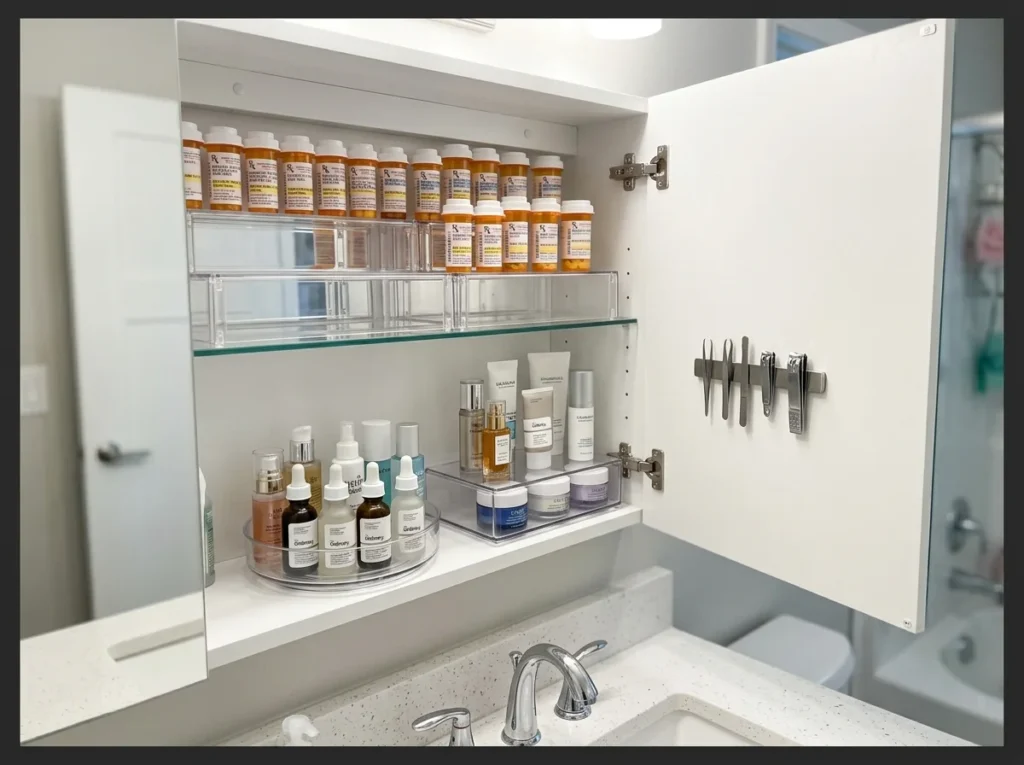 Medicine Cabinet Upgrade with Organizers