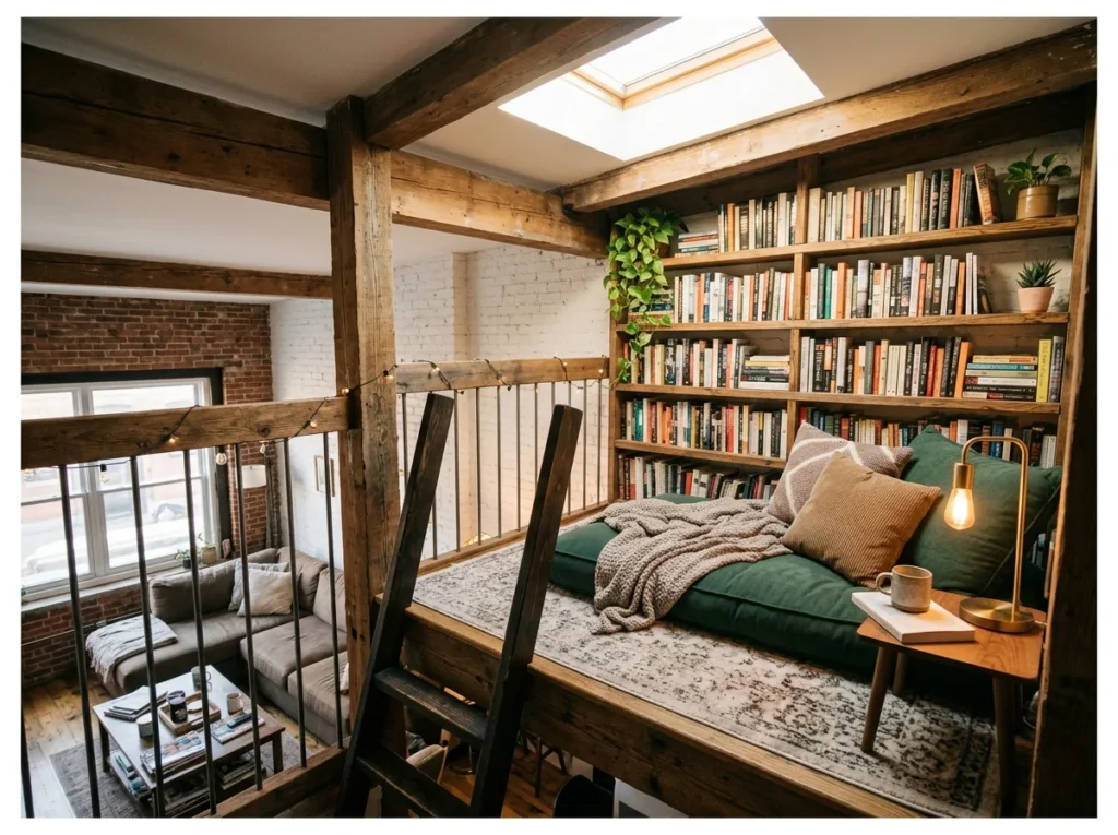 Loft or Mezzanine Reading Space