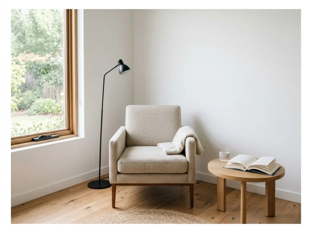 Minimalist Reading Corner