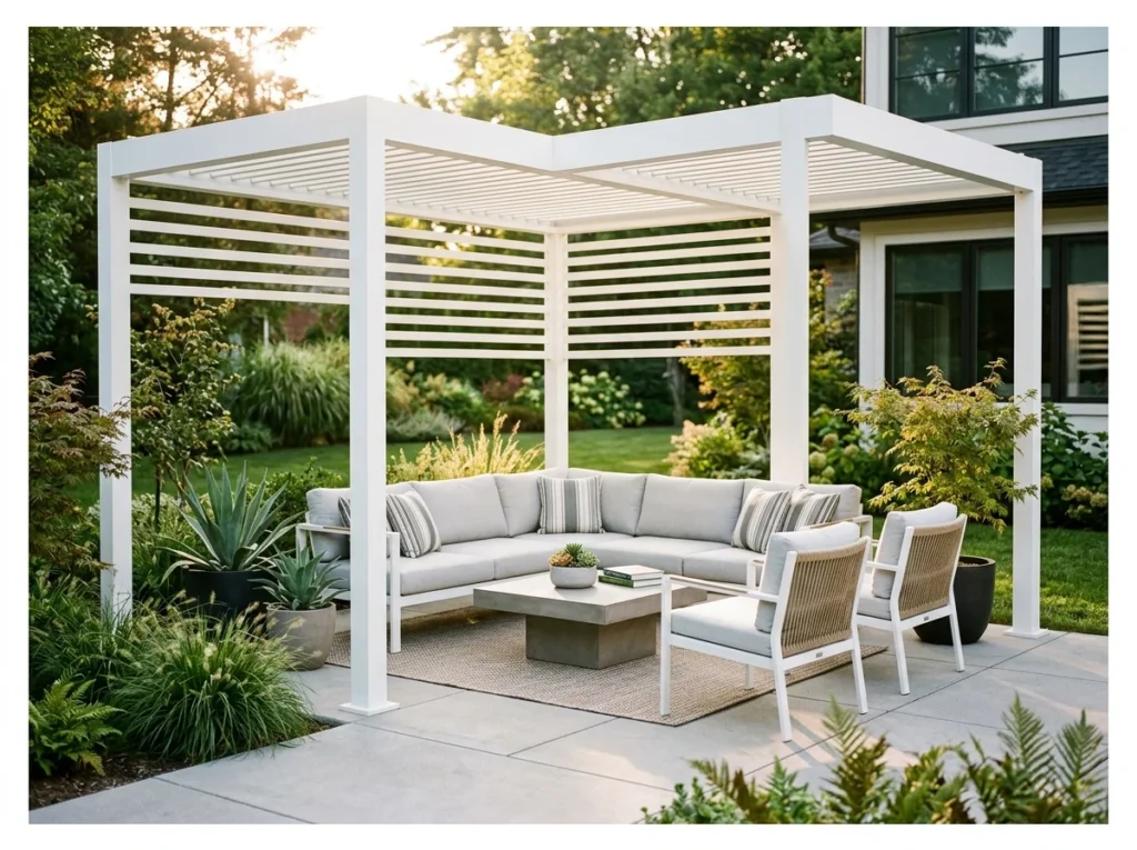 Aluminum Powder-Coated Pergola