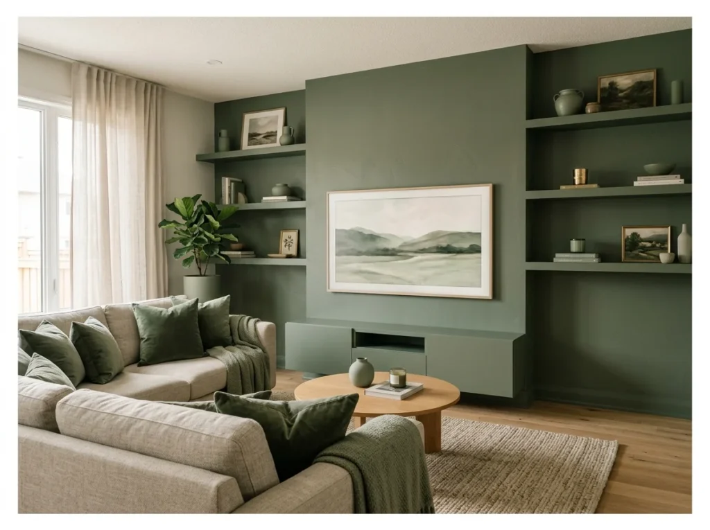 Monochromatic TV Wall